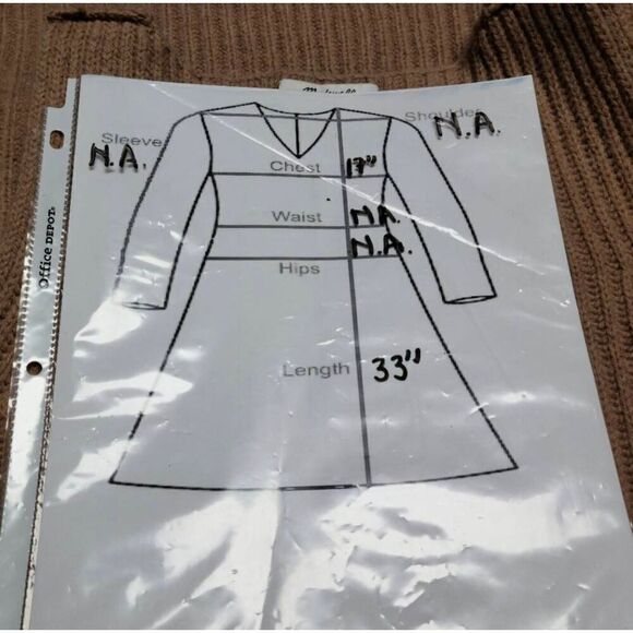 Madewell Camel Merino Wool Tunic Knit Sleeveless Tank Sweater Dress Size Small - Picture 12 of 12